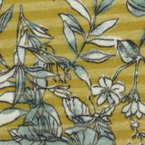 Light Blue Floral Jersey Knit, Poly-Cotton