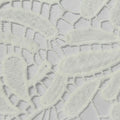 White Floral Knit, Polyester, 260 gsm