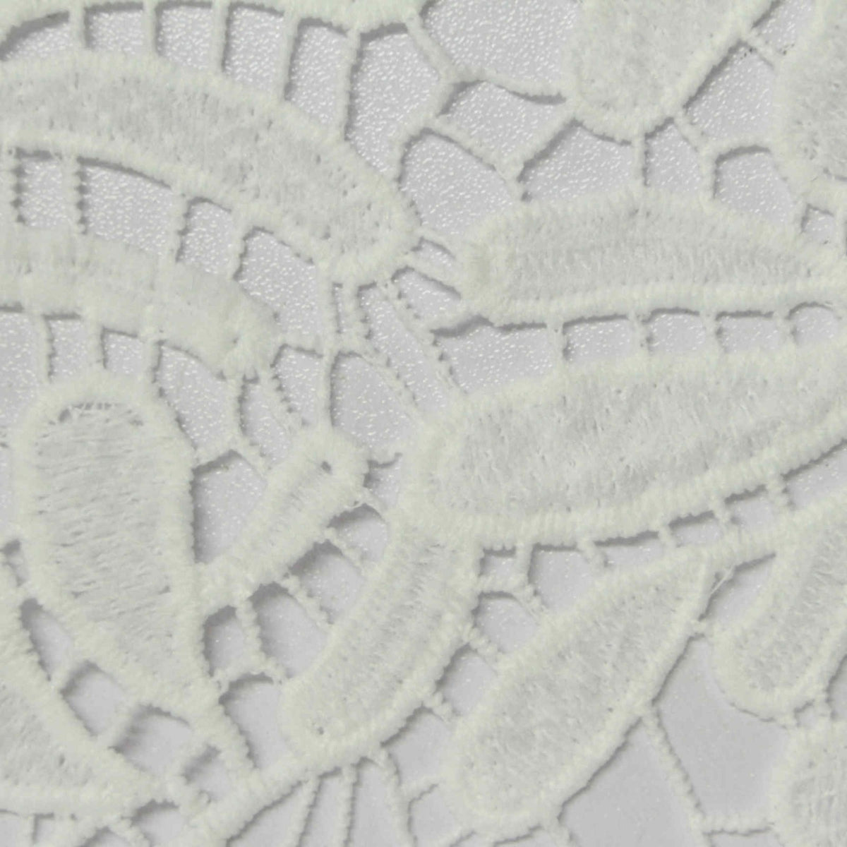 White Floral Knit, Polyester, 260 gsm