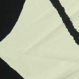 Black Abstract-Brushstroke Jersey Knit, Nylon-Spandex