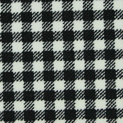 Black Check Warp Knit, Nylon