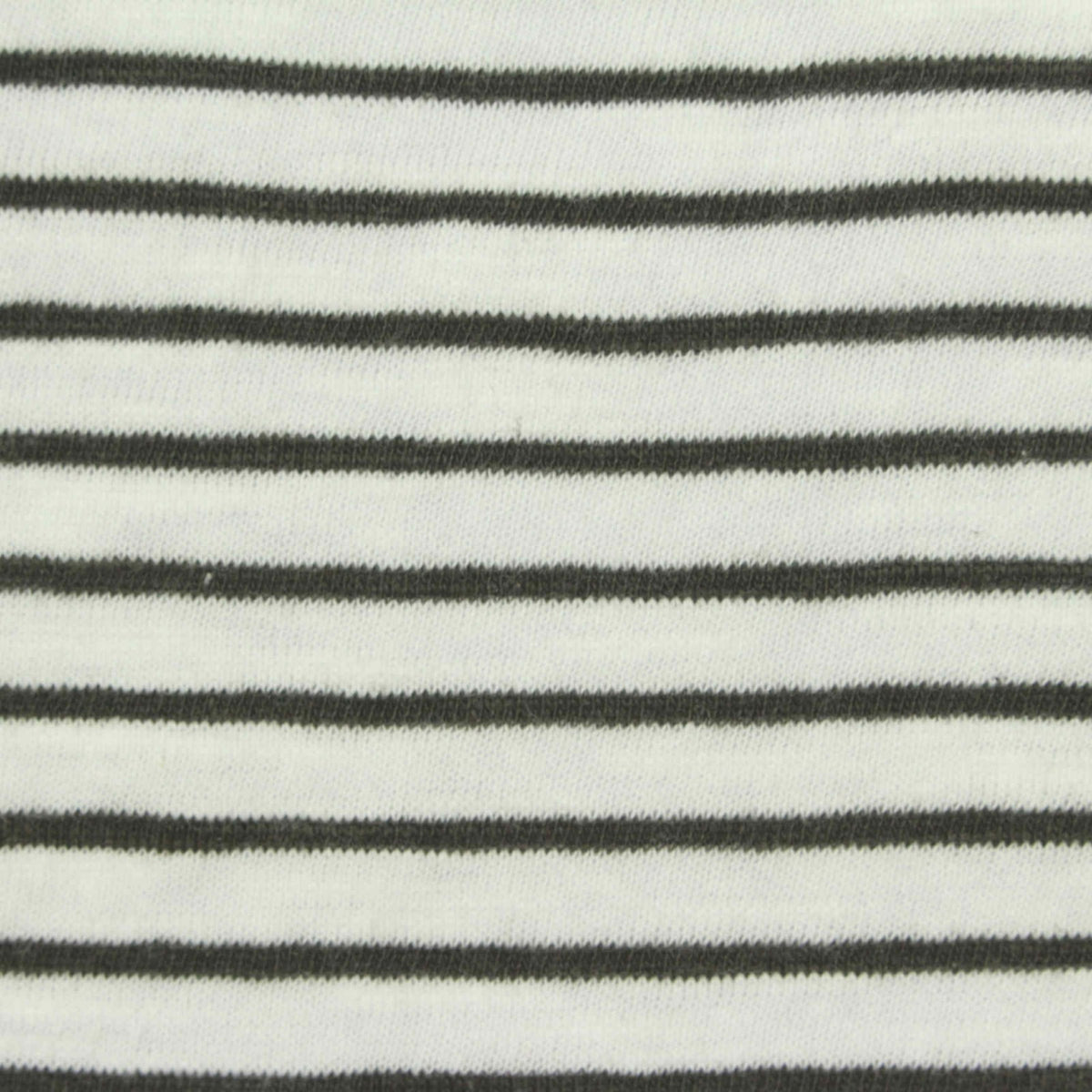 Black Horizontal-Stripe Knit, Cotton, 175 gsm