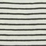 Black Horizontal-Stripe Knit, Cotton
