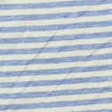 Blue Horizontal-Stripe Knit, Viscose