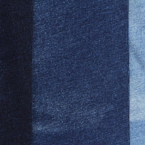 Blue Vertical-Stripe Jersey Knit