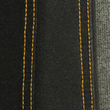 Yellow Vertical-Stripe Denim, Cotton-Poly