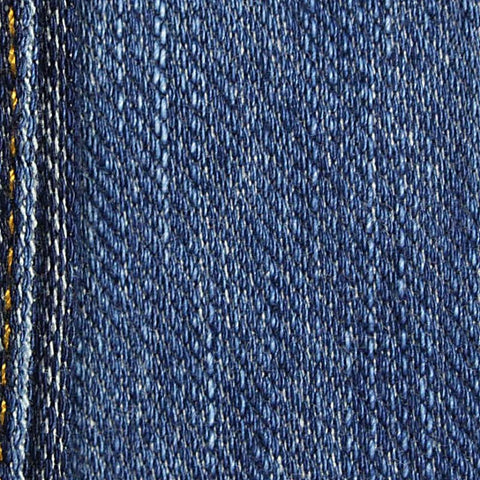Slub Cotton Stretch Denim Fabric, 330 gsm, 160 cm — Blue