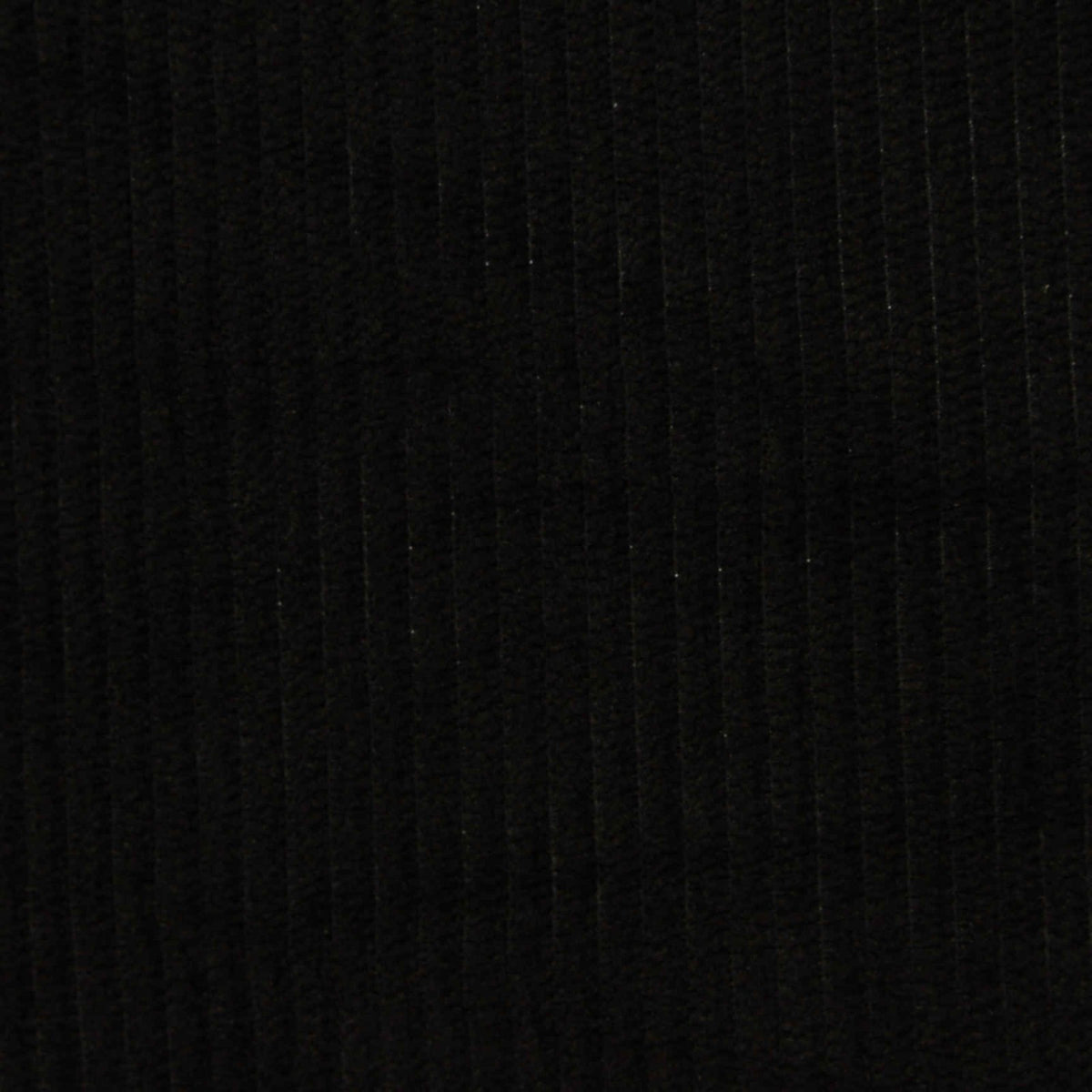 Black Ribbed Warp Knit, Polyester