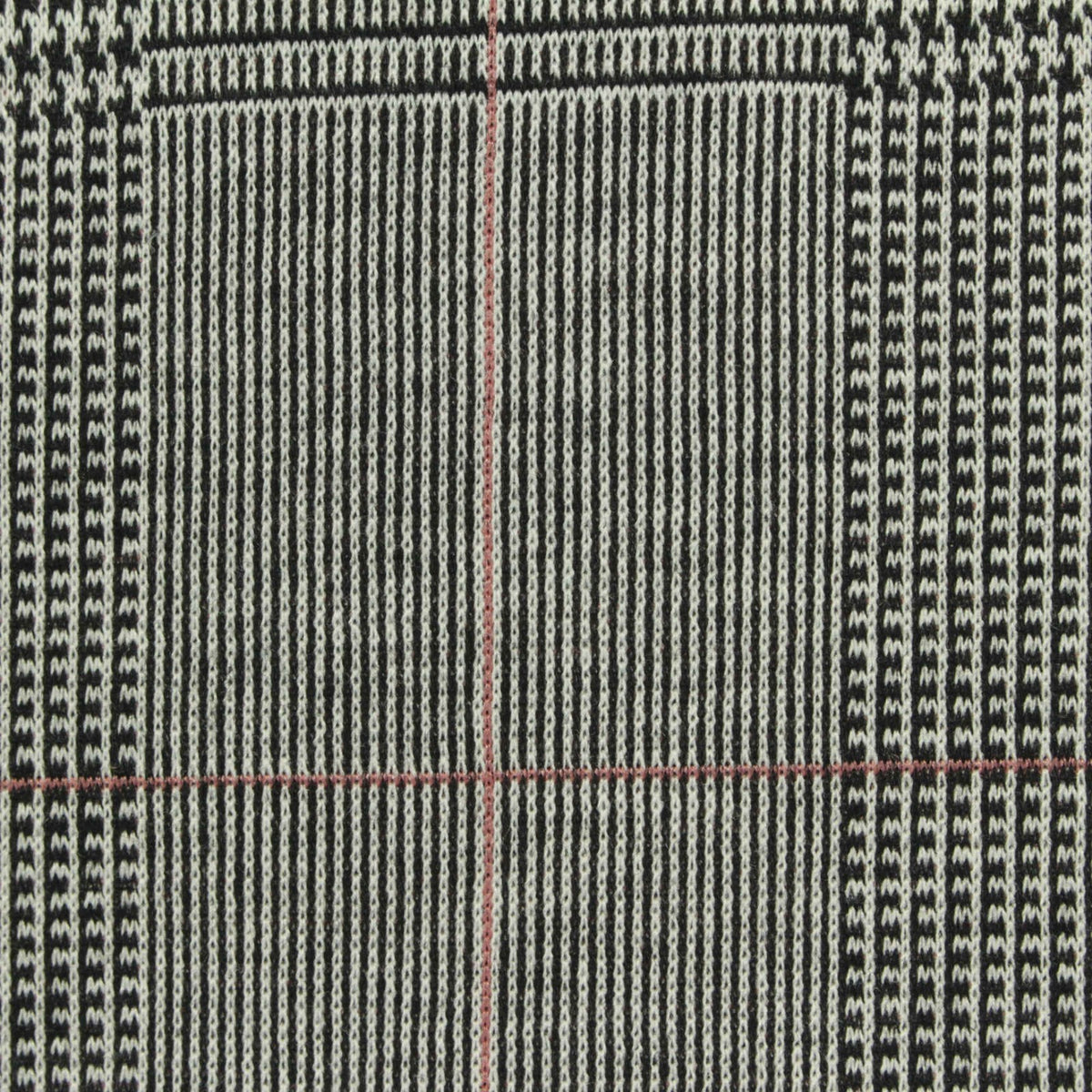 Black Plaid Jacquard, Poly-Viscose, 272 gsm