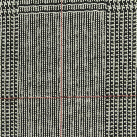 Black Plaid Jacquard, Poly-Viscose, 272 gsm