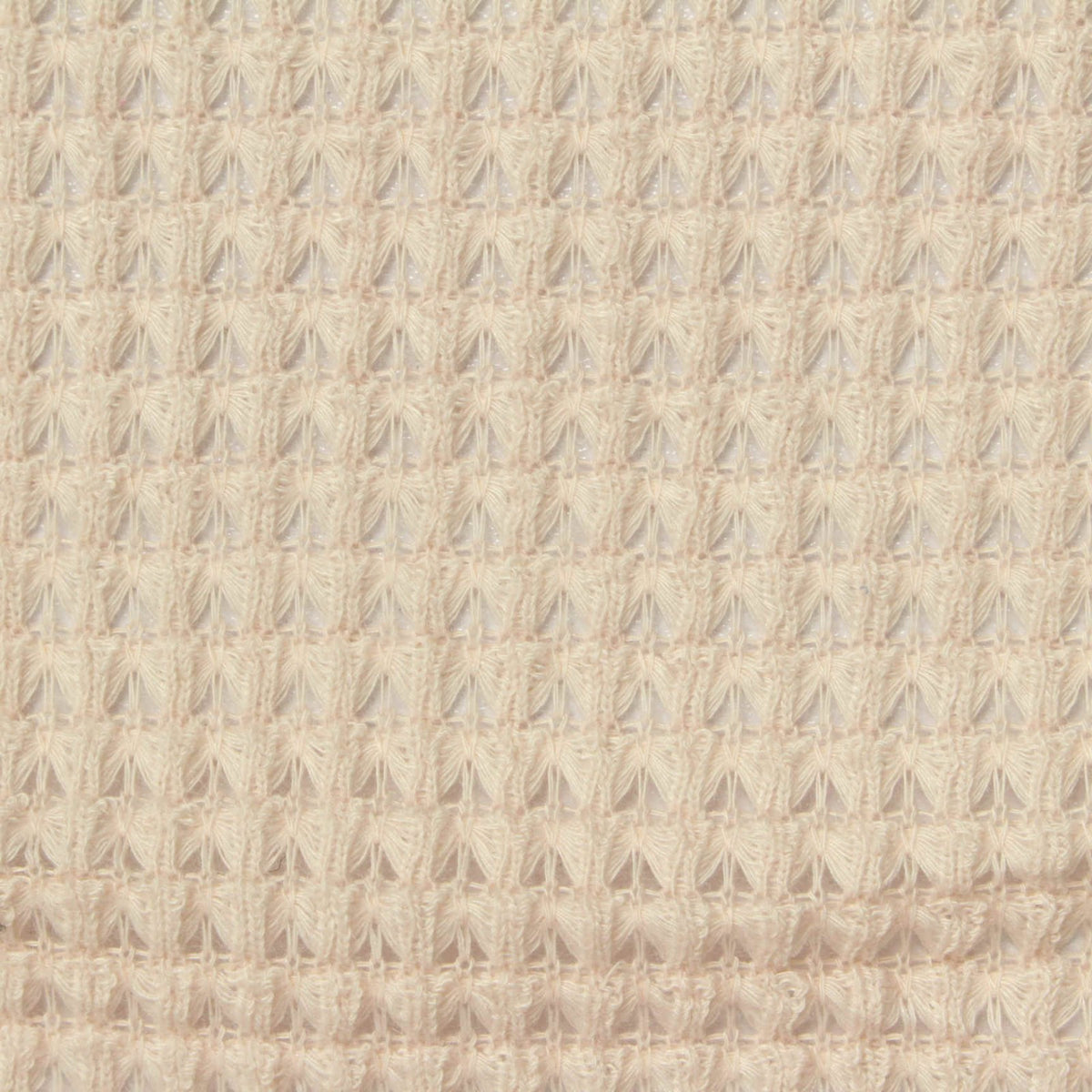 Polyester Stretch Chunky Knit Fabric, 238 gsm, 120 cm — Beige