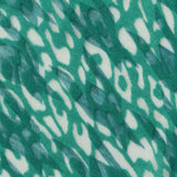 Teal Animal Print Knit, Poly-Cotton