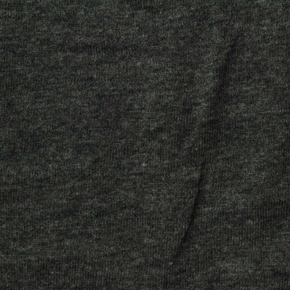 Dark Grey Heathered-Marl Jersey Knit, Cotton-Poly, 150 gsm, 160 cm