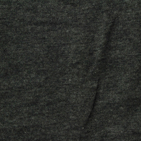 Dark Grey Heathered-Marl Jersey Knit, Cotton-Poly, 150 gsm, 160 cm