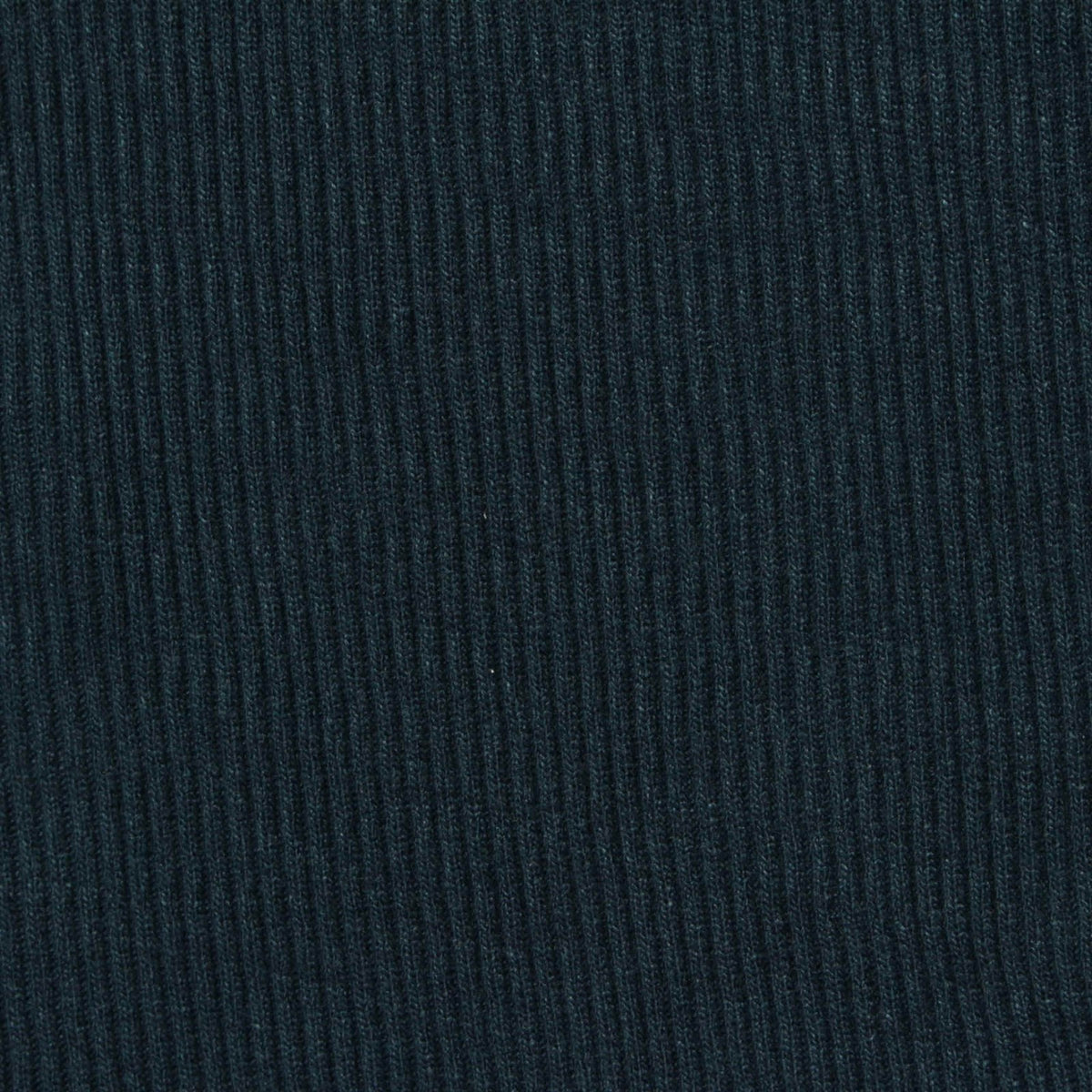 Polyester Viscose Stretch Rib Knit Fabric, 375 gsm, 120 cm — Navy