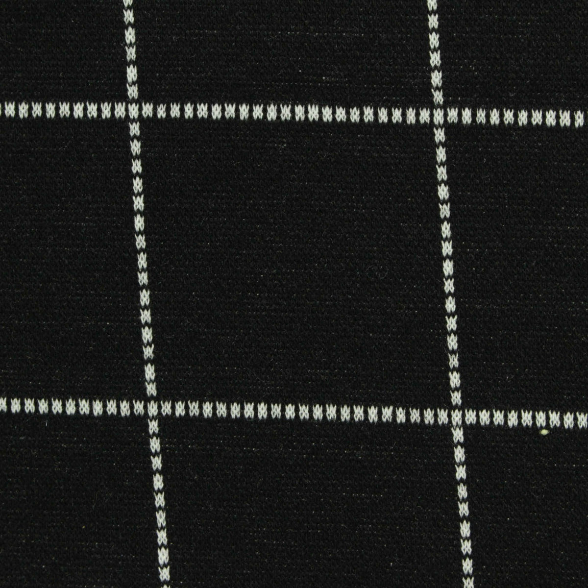 Black Check Jacquard, Poly-Viscose, 280 gsm