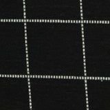 Black Check Jacquard, Poly-Viscose