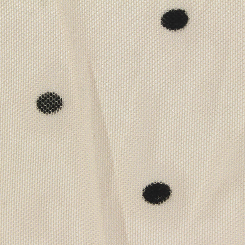 Black Dots Knit, Polyester, 75 gsm