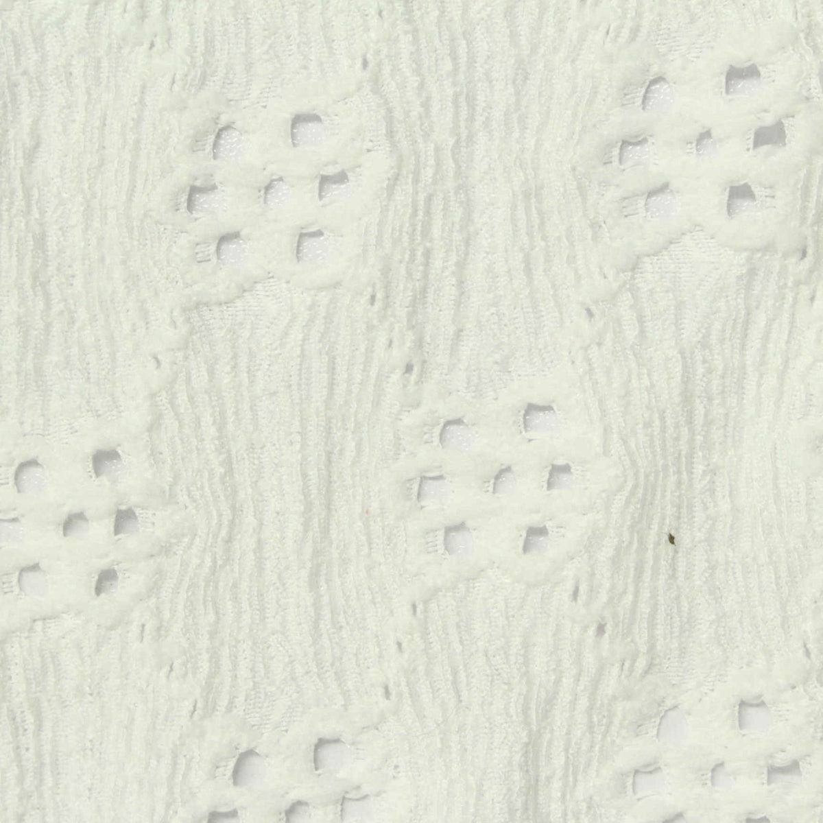 White Square Knit, Polyester