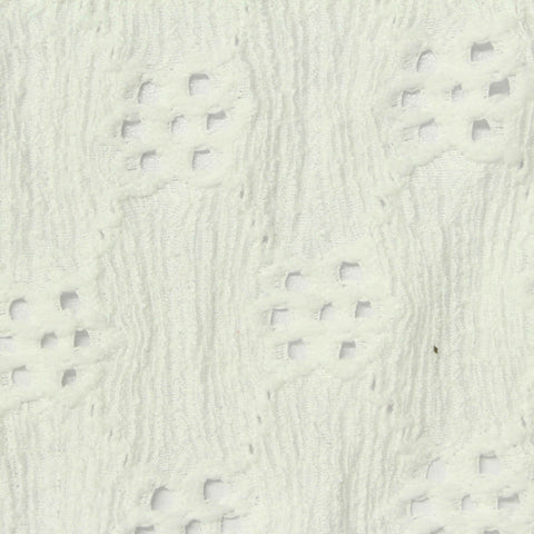 White Square Knit, Polyester