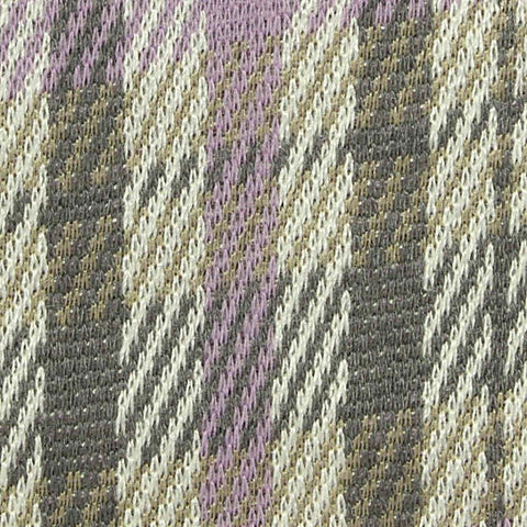 Purple Plaid Jacquard, Poly-Viscose