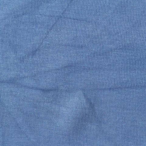 Viscose Stretch Rib Knit Fabric, 215 gsm, 150 cm — Blue