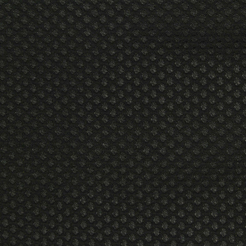 Black Geometric Warp Knit, Polyester