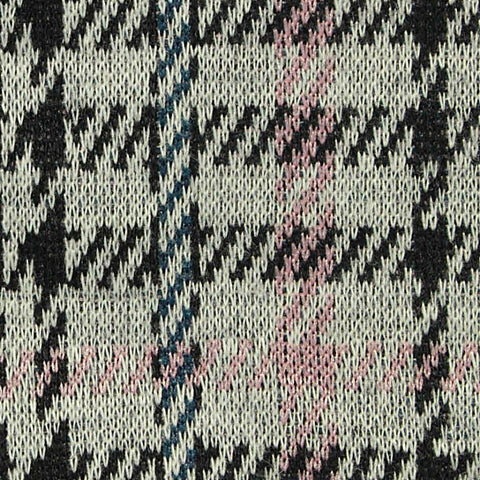 Black Houndstooth Jacquard, Polyester, 280 gsm, 163 cm