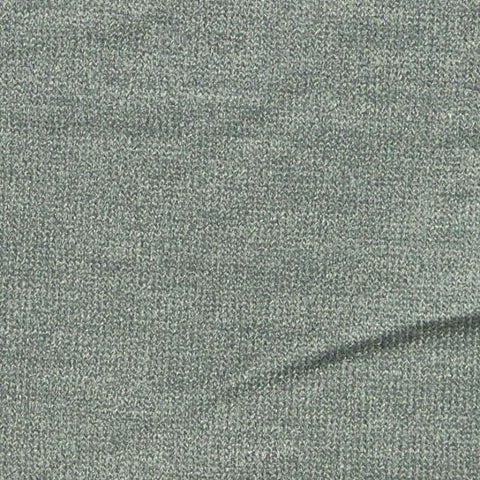 Green Heather Jersey Knit, Poly-Viscose, 165 gsm