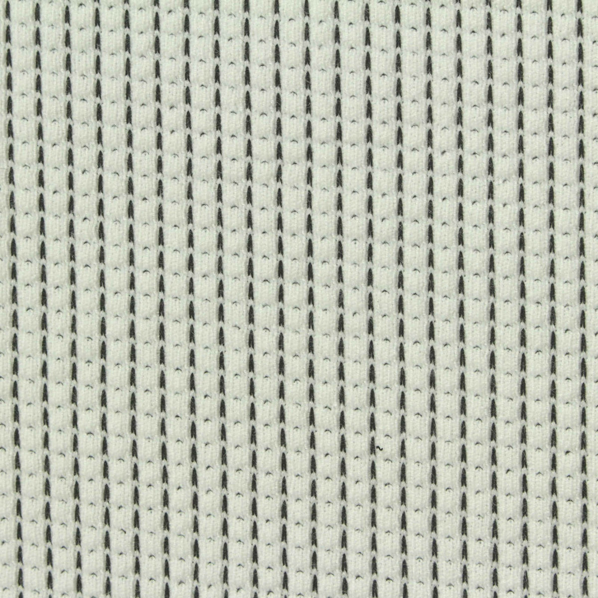 Plaid Polyester Stretch Knit Fabric, 340 gsm, 163 cm — White