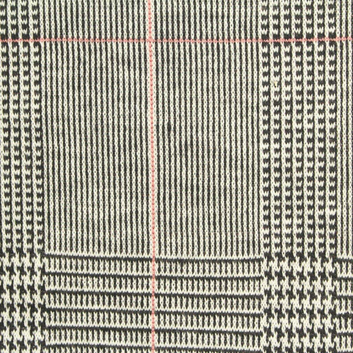 Black Plaid Jacquard, Polyester, 278 gsm