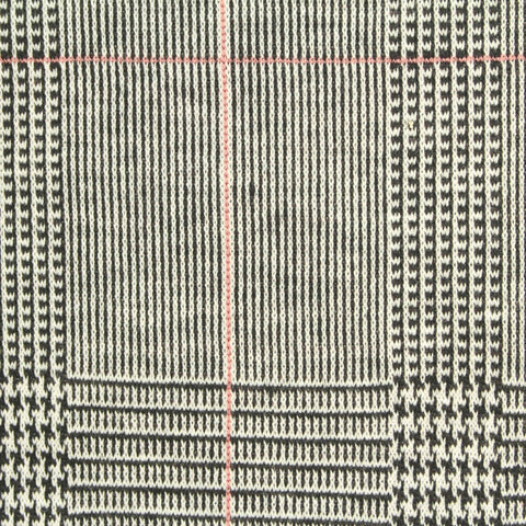 Black Plaid Jacquard, Polyester, 278 gsm