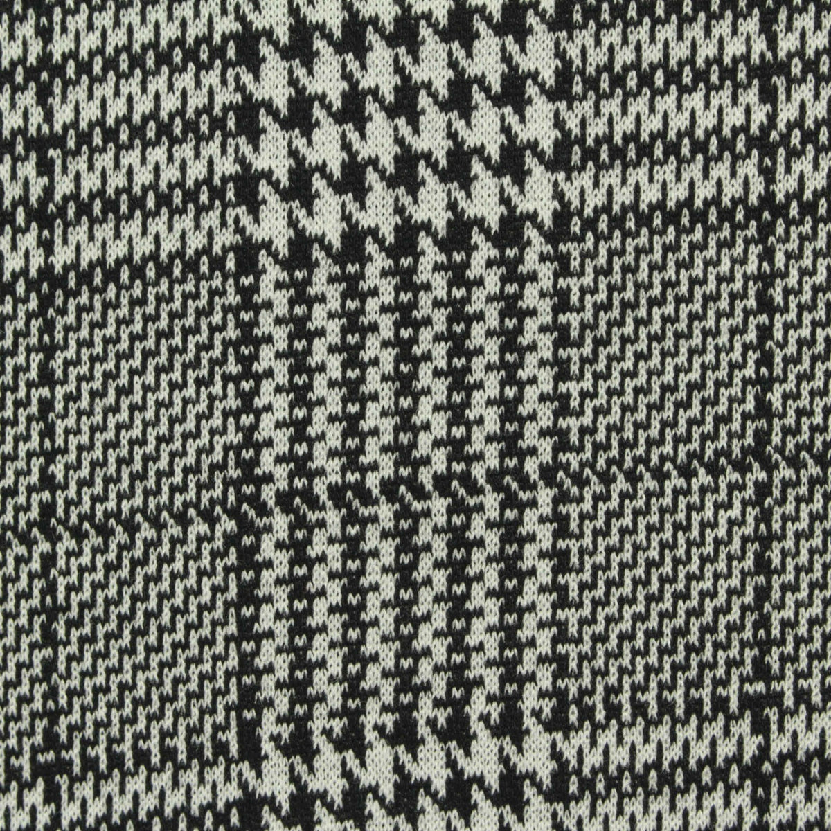 Black Houndstooth Jacquard, 296 gsm