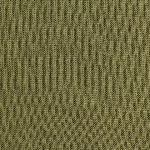 Polyester Cotton Stretch Rib Knit Fabric, 340 gsm, 120 cm — Green