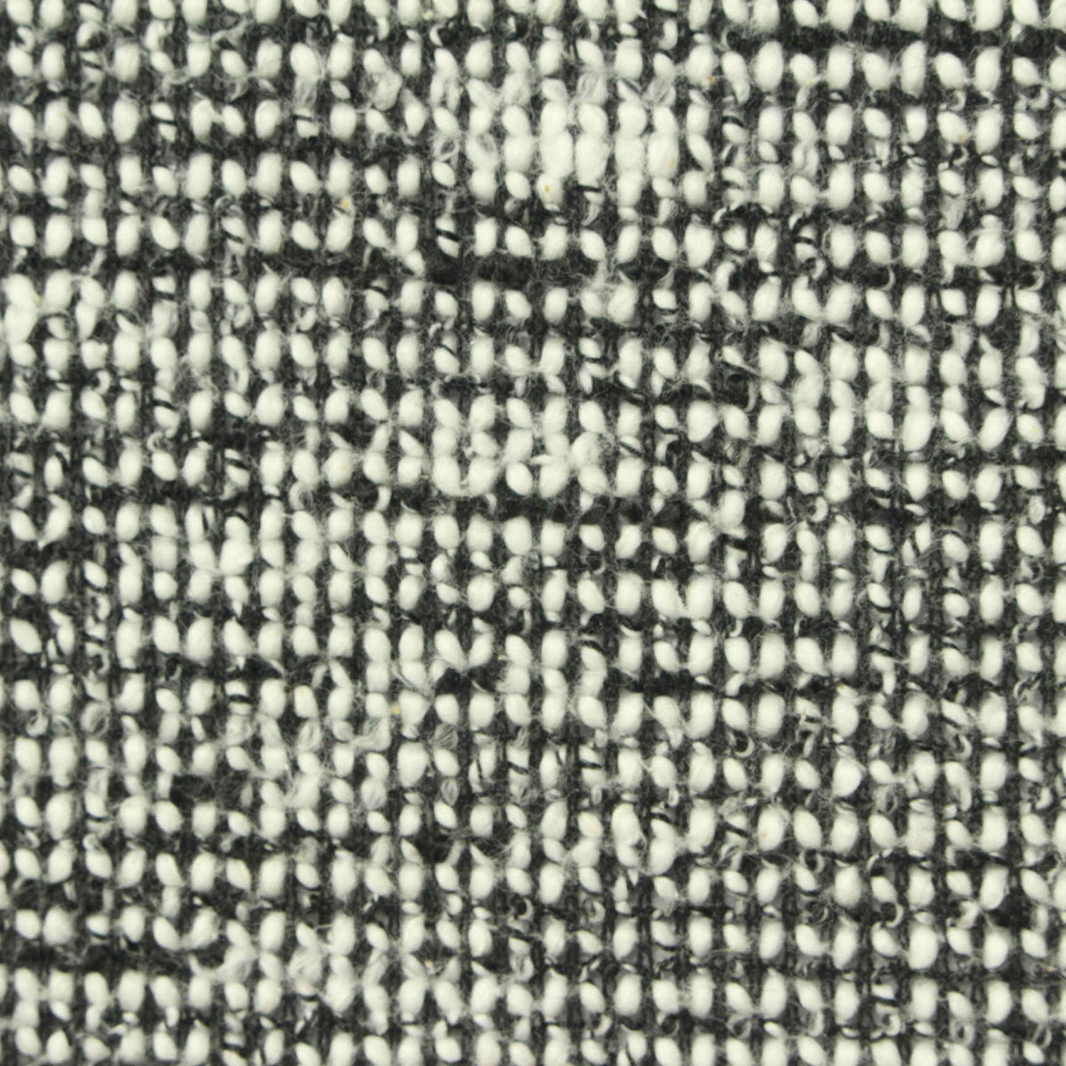 Black Marl Bouclé, Cotton-Poly