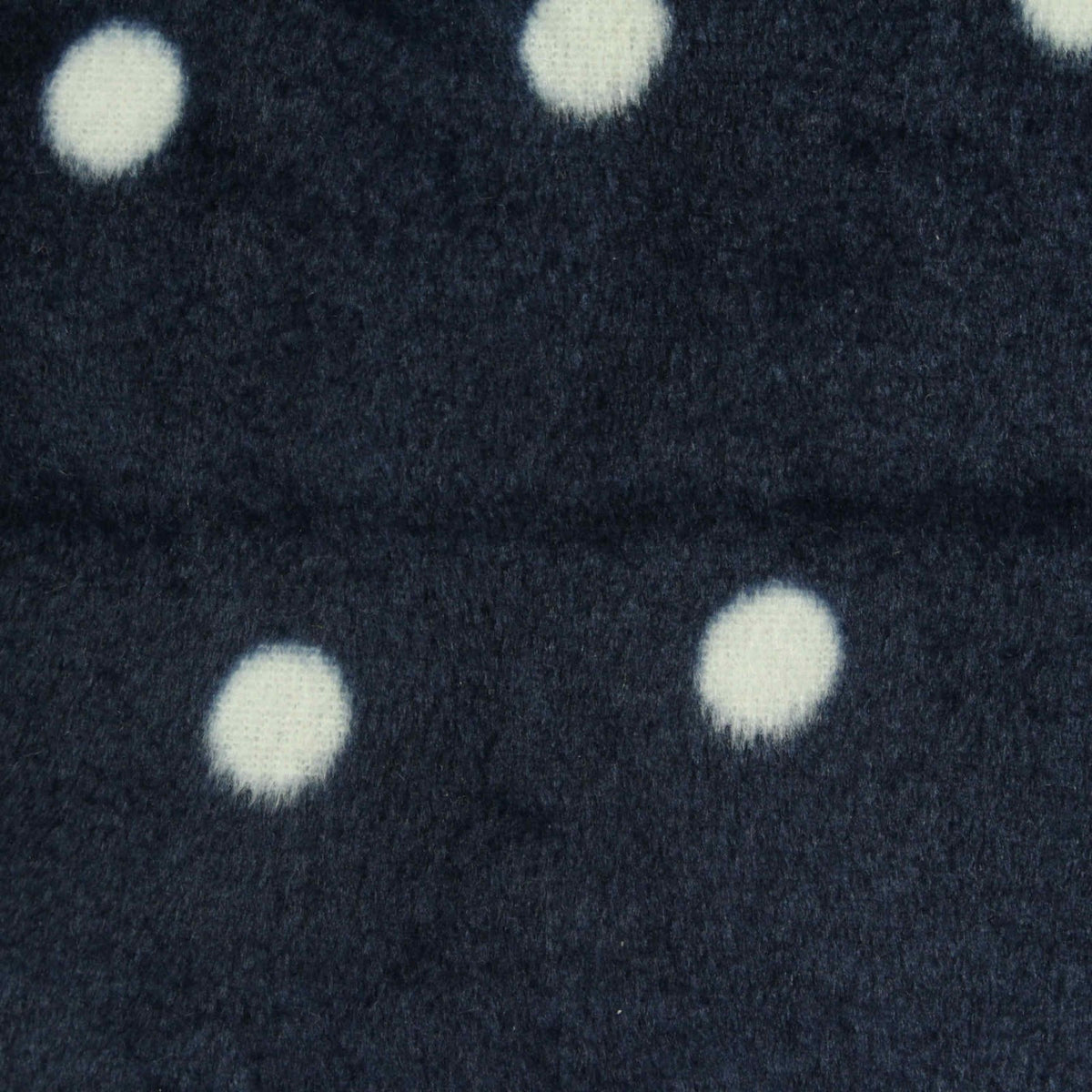 White Dots Interlock Knit, Polyester
