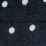 White Dots Interlock Knit, Polyester