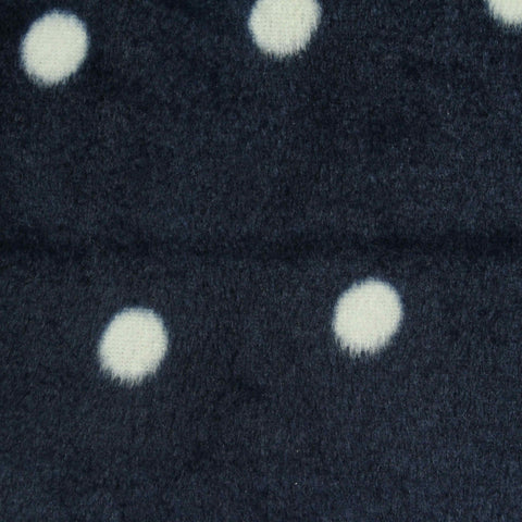 White Dots Interlock Knit, Polyester