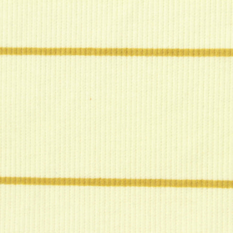 Gold Stripes Rib Knit, Poly-Viscose
