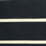 Black Horizontal-Stripe Warp Knit, Polyester