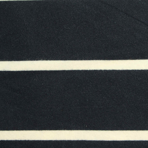 Black Horizontal-Stripe Warp Knit, Polyester, 180 gsm
