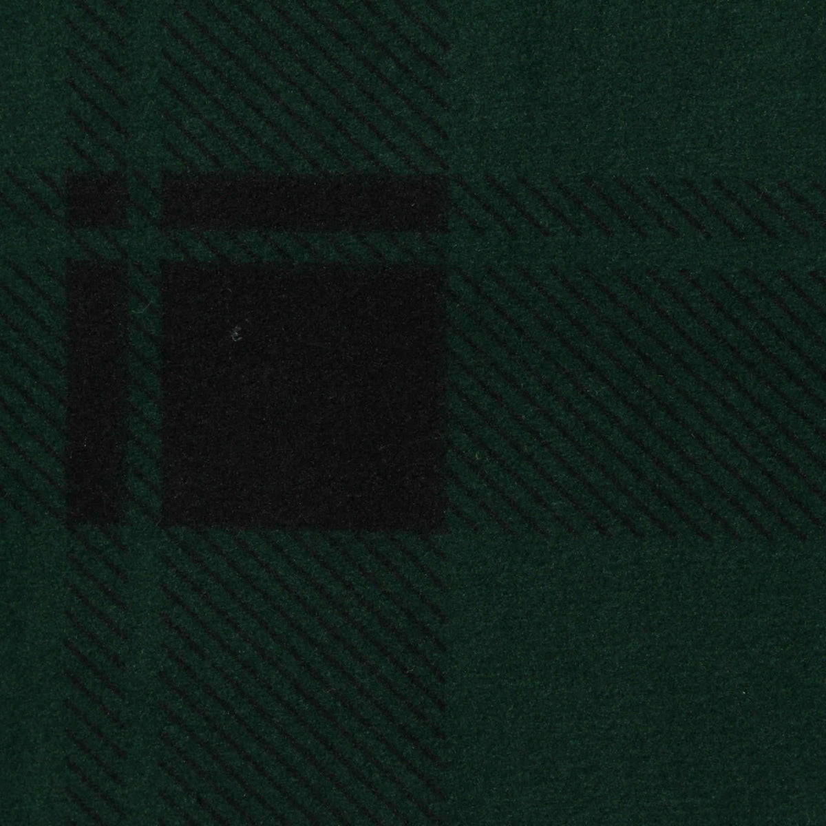 Dark Green Plaid Warp Knit, Polyester