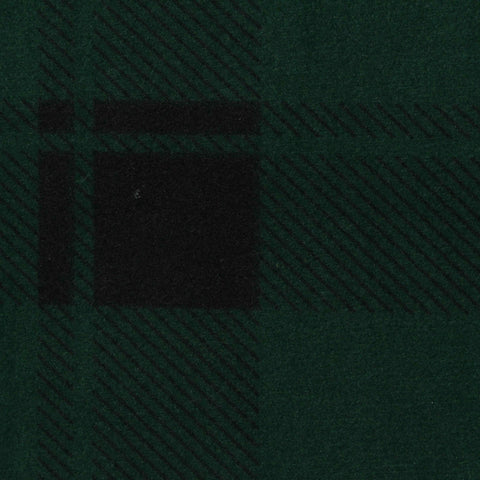 Dark Green Plaid Warp Knit, Polyester