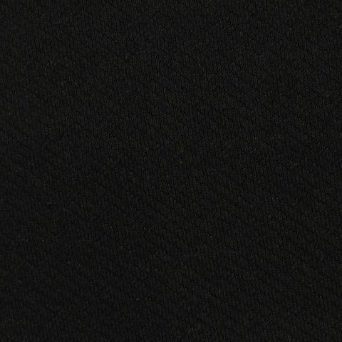 Polyester Cotton Stretch Interlock Knit Fabric, 324 gsm, 167 cm — Black