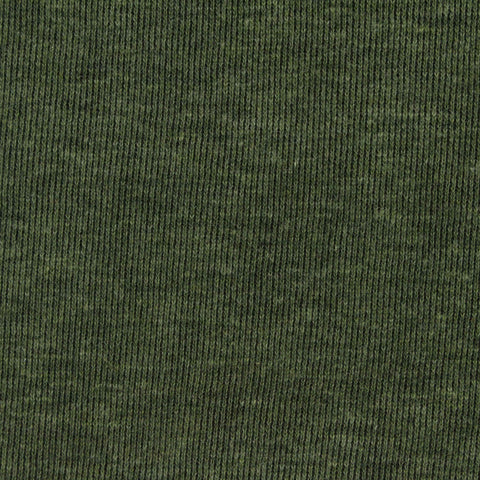 Dark Olive Marl Scuba Knit, Cotton-Poly