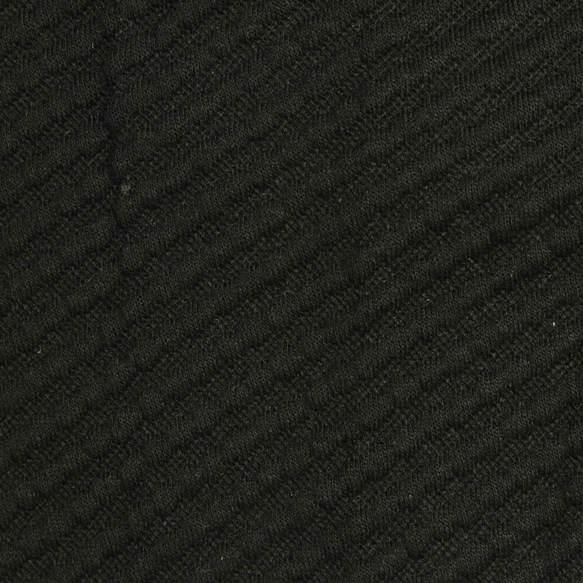Jacquard Polyester Viscose Stretch Knit Fabric, 390 gsm, 166 cm — Black
