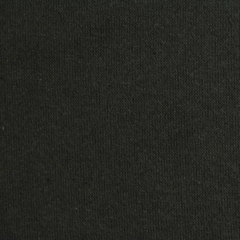 Cotton Polyester French Terry Fabric, 240 gsm, 173 cm — Black