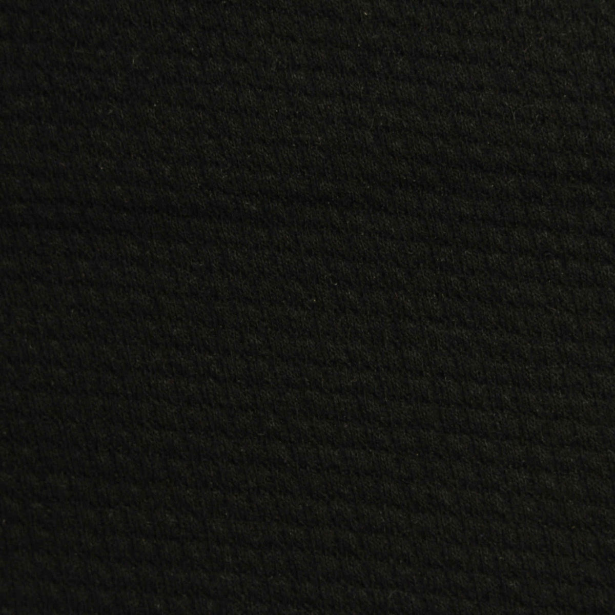 Jacquard Polyester Stretch Knit Fabric, 330 gsm, 170 cm — Black