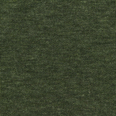 Green Heather Scuba Knit, Cotton-Poly, 262 gsm