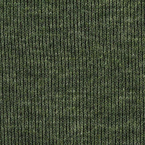 Green Heather Scuba Knit, Cotton-Poly, 268 gsm